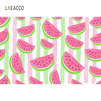 

Laeacco Summer Watermelon Backdrop Pattern Portrait Photography Background Customized Photographic Backdrops For Photo Studio