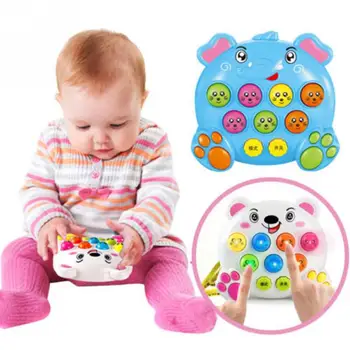 

Baby Kids Plastic Music Instruments Toys Play Knock Hit Hamster Insect Game Playing Fruit Worm Educational Toy Funny Baby Gift