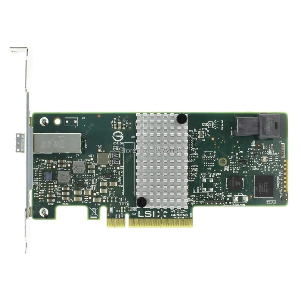 Новая оригинальная плата контроллера Broadcom Avago LSI SAS 9311-4I4E LSISAS3008 с 8 портами RAID SFF8643