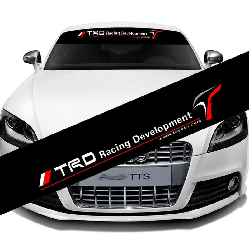 

Car Front Windshield Sticker TRD Racing Development Sticker Reflective Decal Personalized Car-Styling Decal for toyota