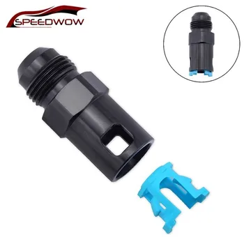 

SPEEDWOW Aluminum AN to Female Quick Connect AN8 to 3/8'' Quick-Disconnect Female Push-On EFI Fitting Connector AN8 EFI Adapter