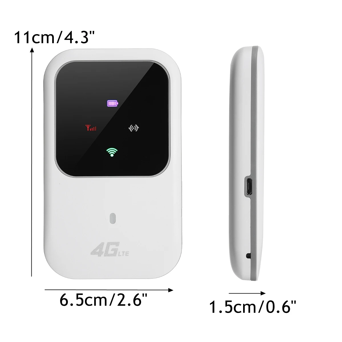 4G LTE Mobile WiFi Wireless Router Hotspot LED Lights Supports 10 Users Portable Router Modem for Car Home Mobile Travel Camping 4G LTE Mobile WiFi Wireless Router Hotspot LED Lights Supports 10 Users Portable Router Modem for Car Home Mobile Travel Camping