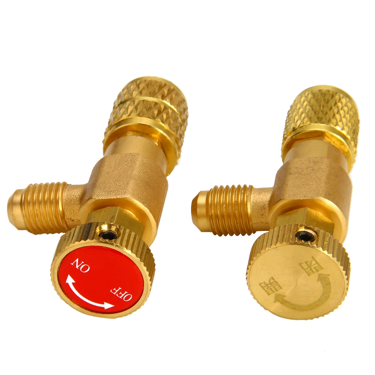 

2Pcs Refrigeration Charging Adapter R22/R410A For Car Refrigeration For 1/4" Safety Valve Service