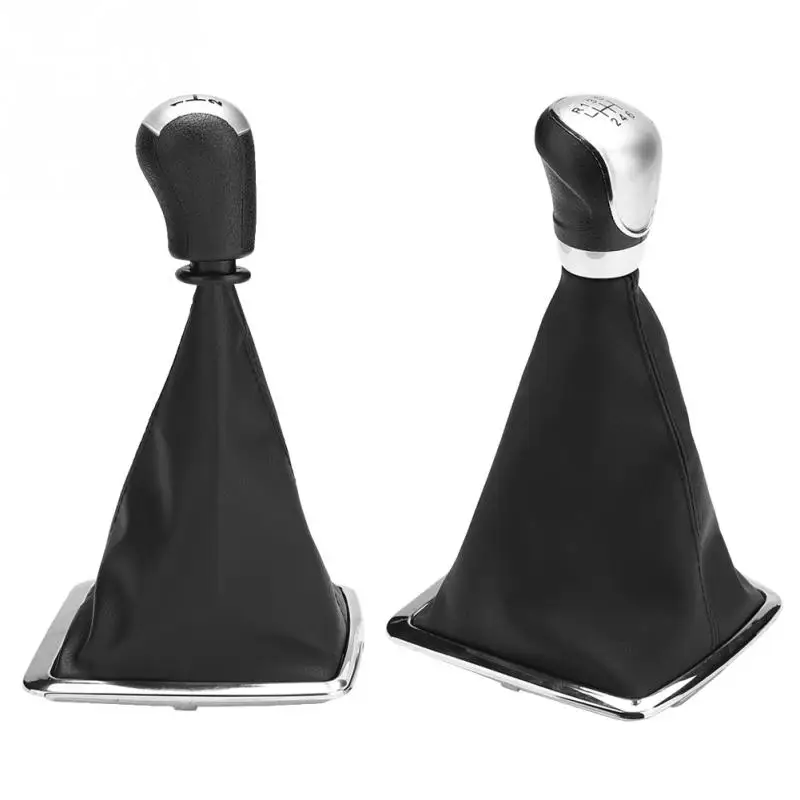 

5&6 Speed Car Gear Shift Knob Gaiter Boot Cover for FORD FOCUS MK3 2000 2001 2002 2003 2004 2005 2006 2007 Black Car Styling New
