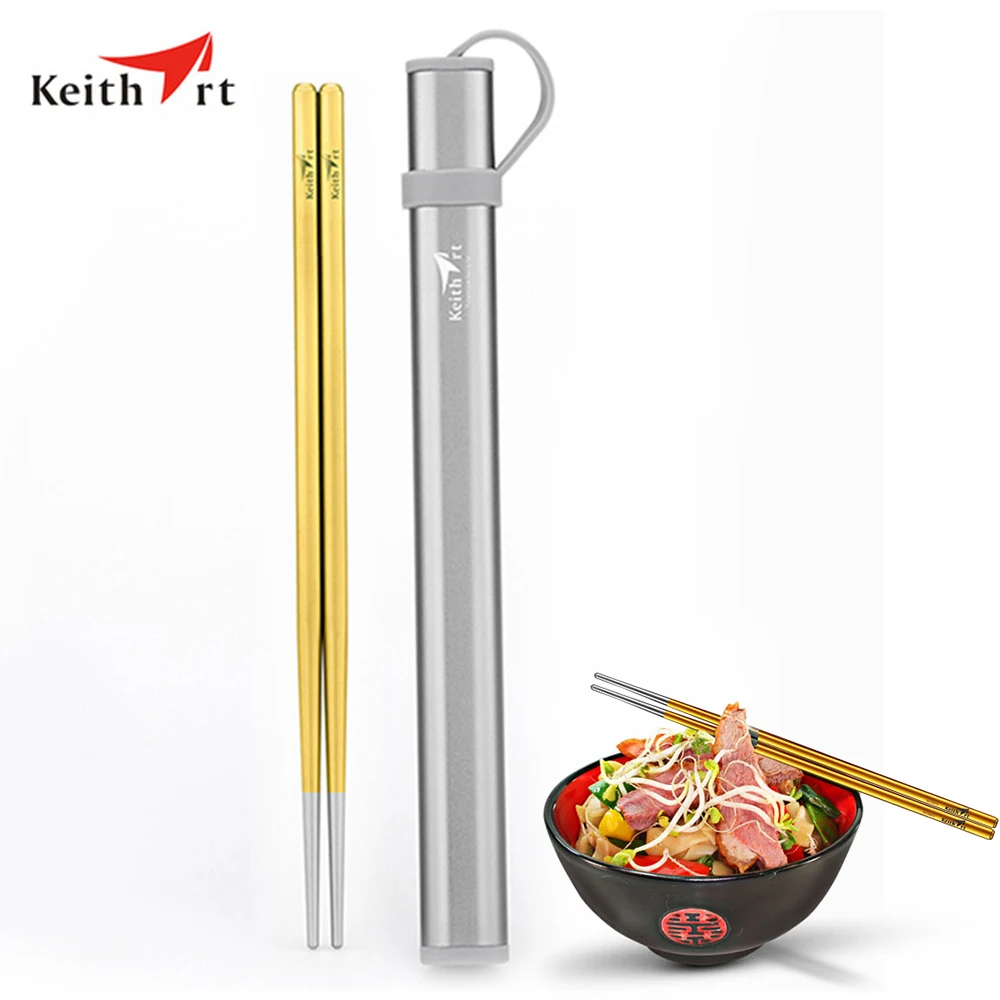 

Keithart Pure Titanium Health Chopsticks High Quality Chopsticks Protable Household Outdoor Picnic Chopsticks Outdoor Tableware