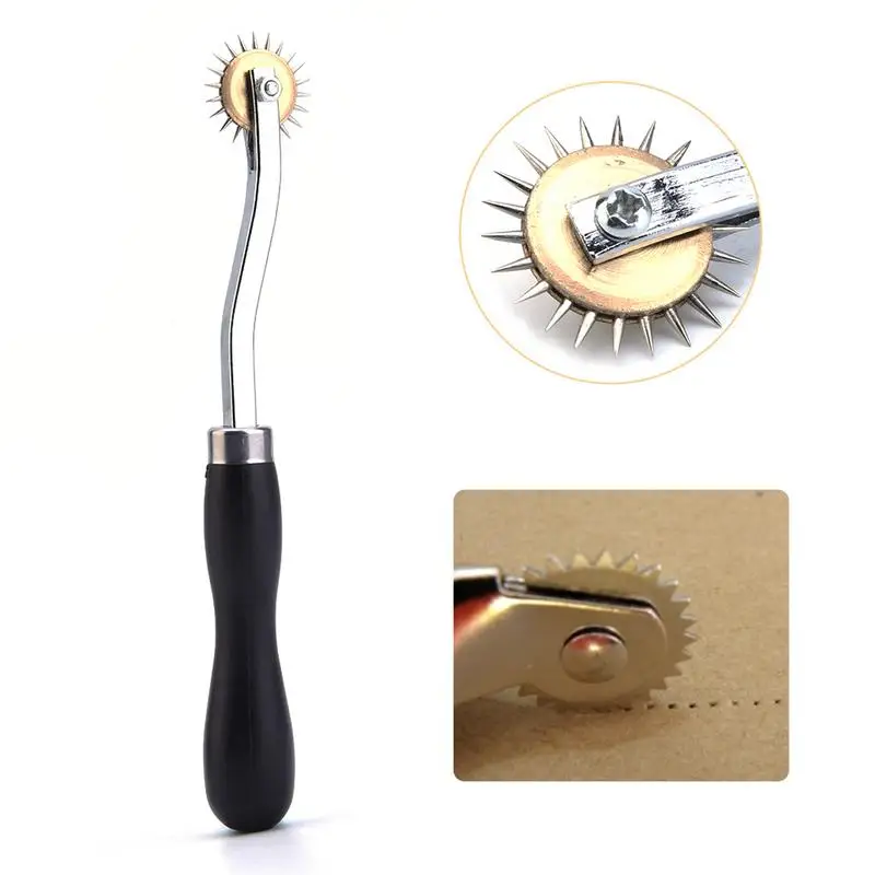 DIY Tool Crimping Scroll Wheel Scribe Sewing Accessories Cloth Paper Leather Line Marker Gear Disc Spacing | Дом и сад