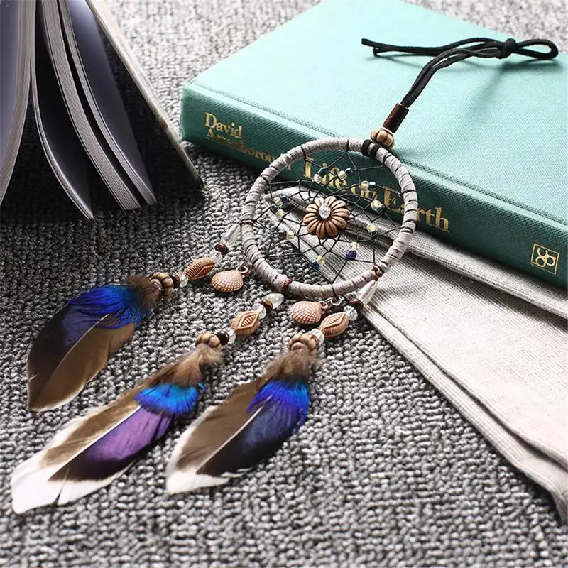 Car Accessories Car Pendant Festival Birthday Gift Home Decoration Universal Manual Dream Catcher Wind Chimes