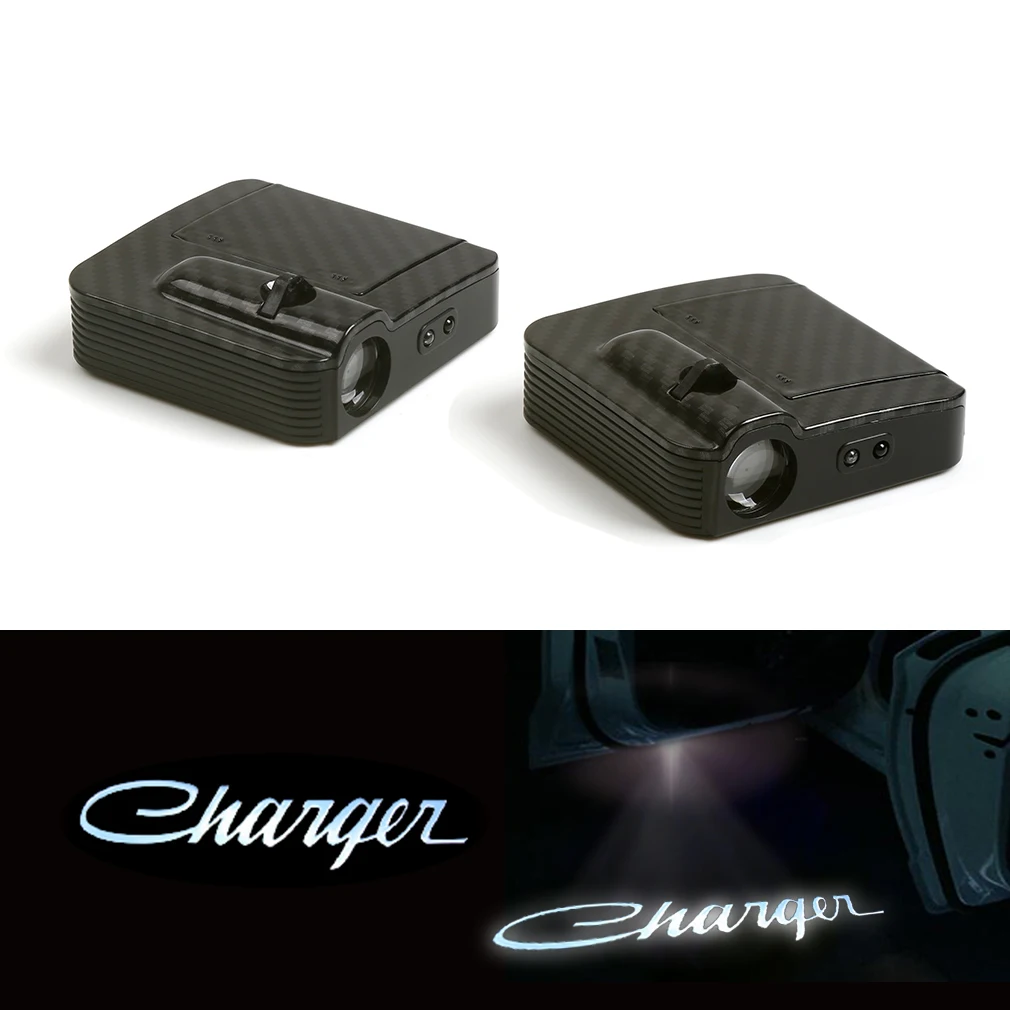 

2x Car Door Wireless 7W LED Laser Projector Ghost Shadow Light For Dodge Charger