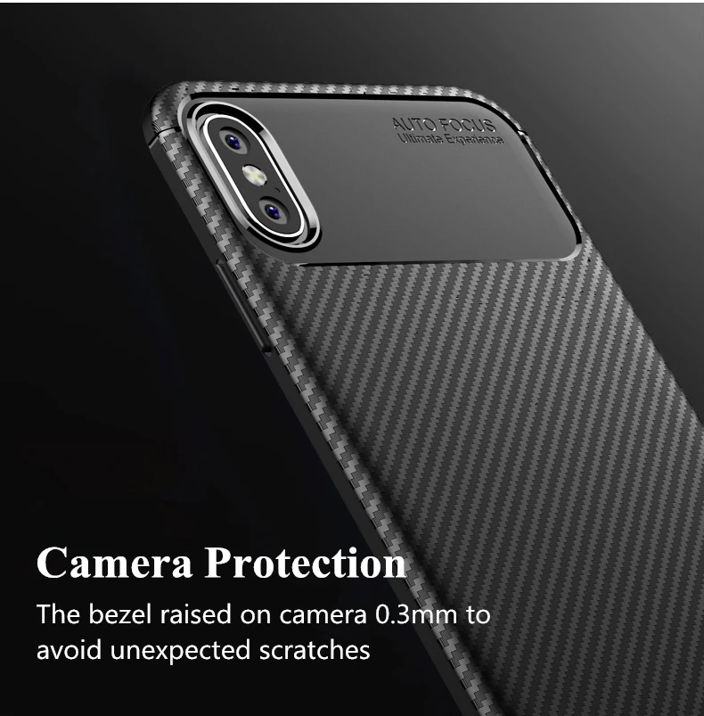 Чехол из углеродного волокна для iPhone X XS чехол MAX XR цветной высококачественный