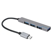 Расширитель Usb type-C до 4 Usb концентратор ультратонкий мини Портативный 4-портовый Usb 3,0 концентратор Usb интерфейс питания для Mac-Book ноутбук планшет компут
