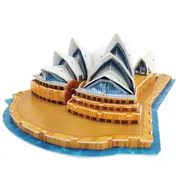 Всемирно известный архитектурный Творческий Развивающие игрушки для детей Сиднейский оперный театр 3D Бумага пазл игрушка Коллекция