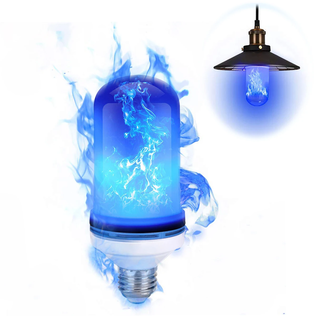 Синий мерцающий светодио дный свет Blub E27 поддельные своих 3 Режим светодио дный пламя лампы декоративные мерцающего эмуляции для