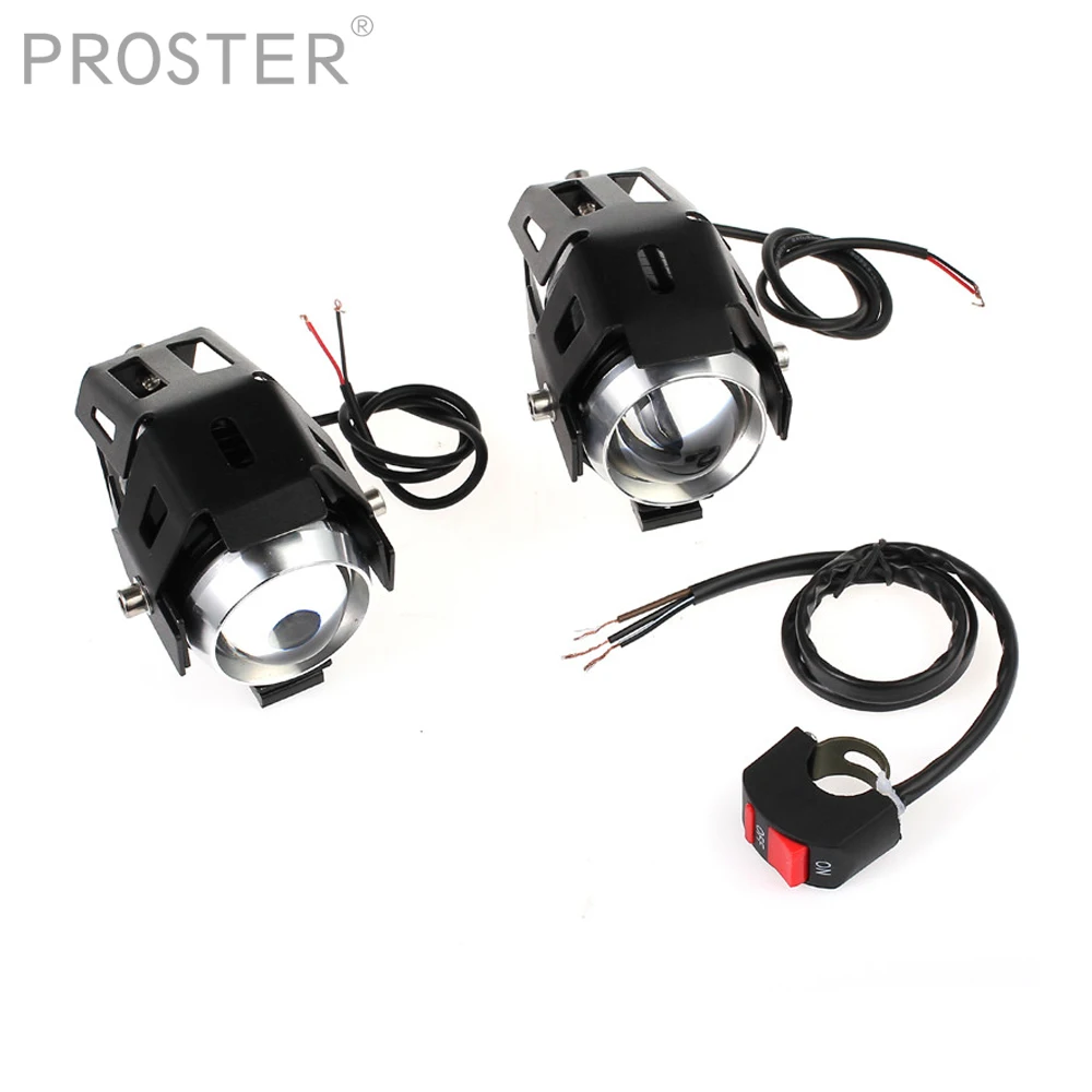 Proster 2 шт. 15 Вт лампа U5 светодиодные фары для мотоцикла Вспомогательные аксессуары
