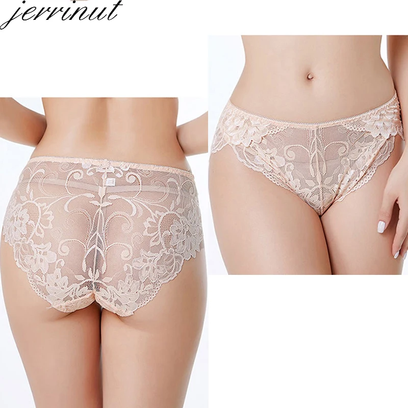 Женские кружевные трусики Jerrinut большие размеры XL XXL XXXL XXXXL нижнее белье