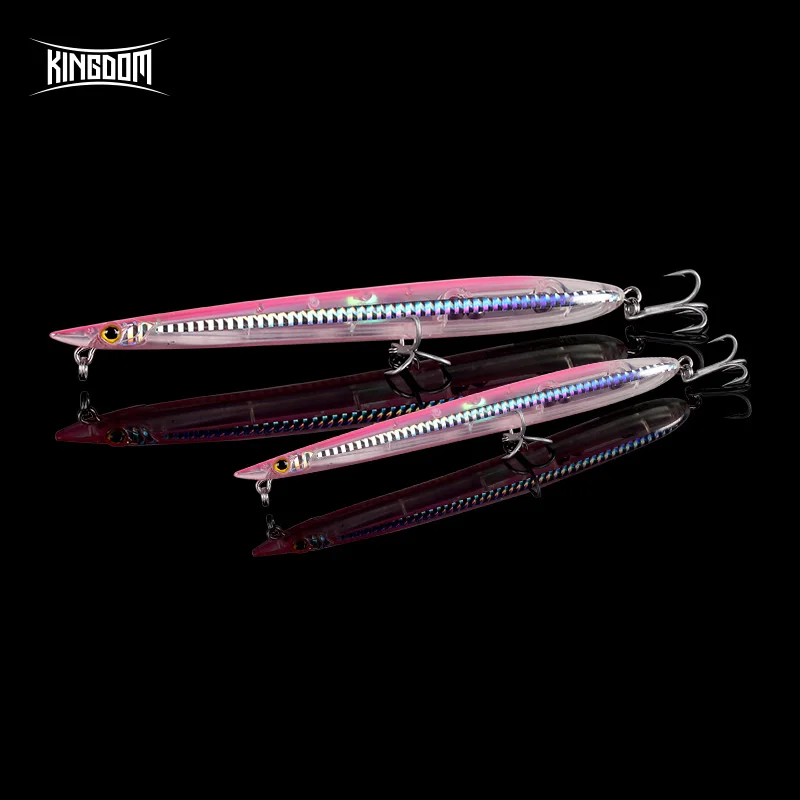 Королевство горячие иглы Stylo Рыбалка приманки эффективная карандаш Swimbait 155 мм 18 см плавающей и тонущий Скакалка garfish сфираена pesca