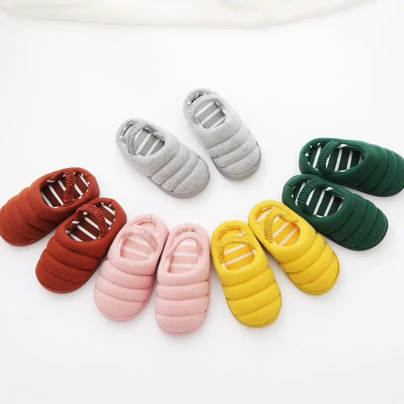 

Pudcoco Kids 1Y-7Y Cotton Slippers Baby Toddler Boy Girl Cotton Shoes Casual Non-slip Shoes