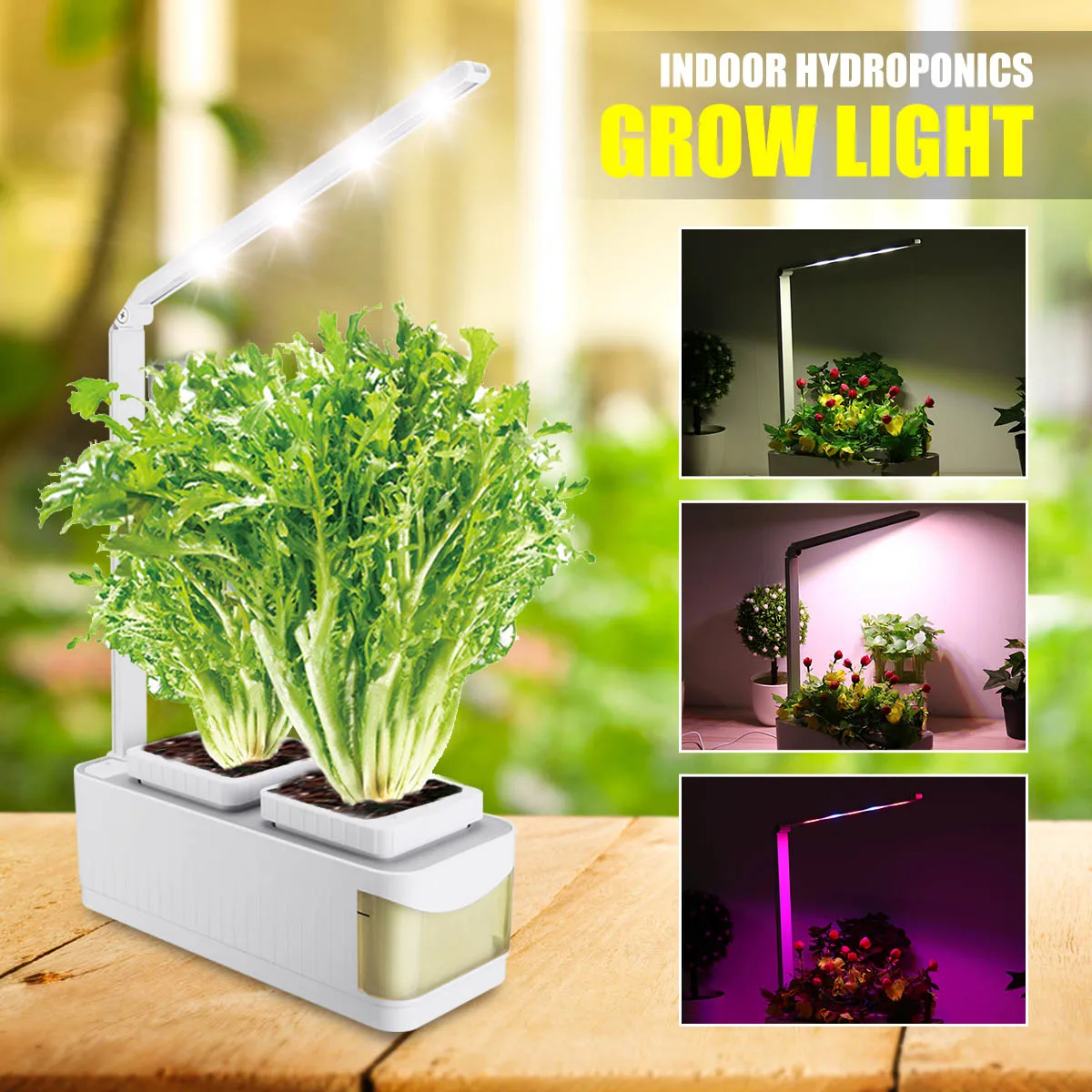 Smart Herb Garden Kit LED Grow Light Hydroponic Growing Multifunction Desk Lamp Garden Plants Flower Hydroponics Grow Tent Box