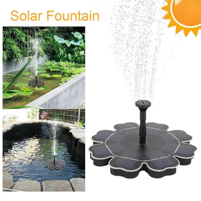 

180 L/H Solar Water Fountain 8V Brushless Solar Fountain Pump Bird Bath Garden Pond Outdoor Solar Panel Floating Kits