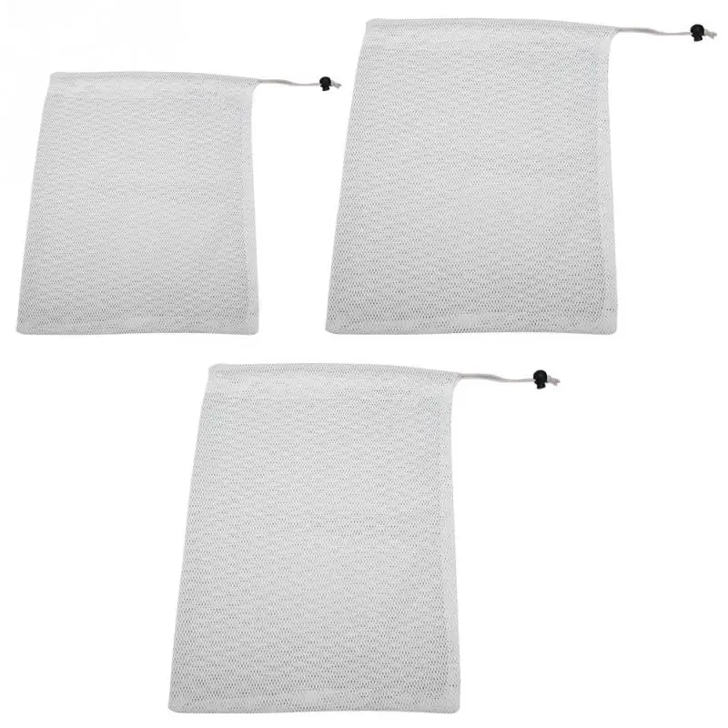 

Cotton Reusable Mesh Bags Lightweight Fruit Vegetable Shopping Storage Recyclable Net Drawstring Machine Washable Bags