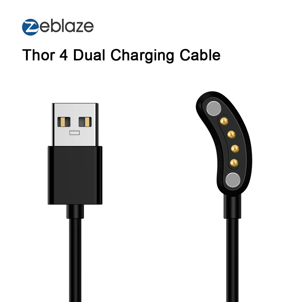 

65cm Charging Cable Data Transmission Watch Cable for Zeblaze THOR 4 Dual Watch Phone Smartwatch Accessories