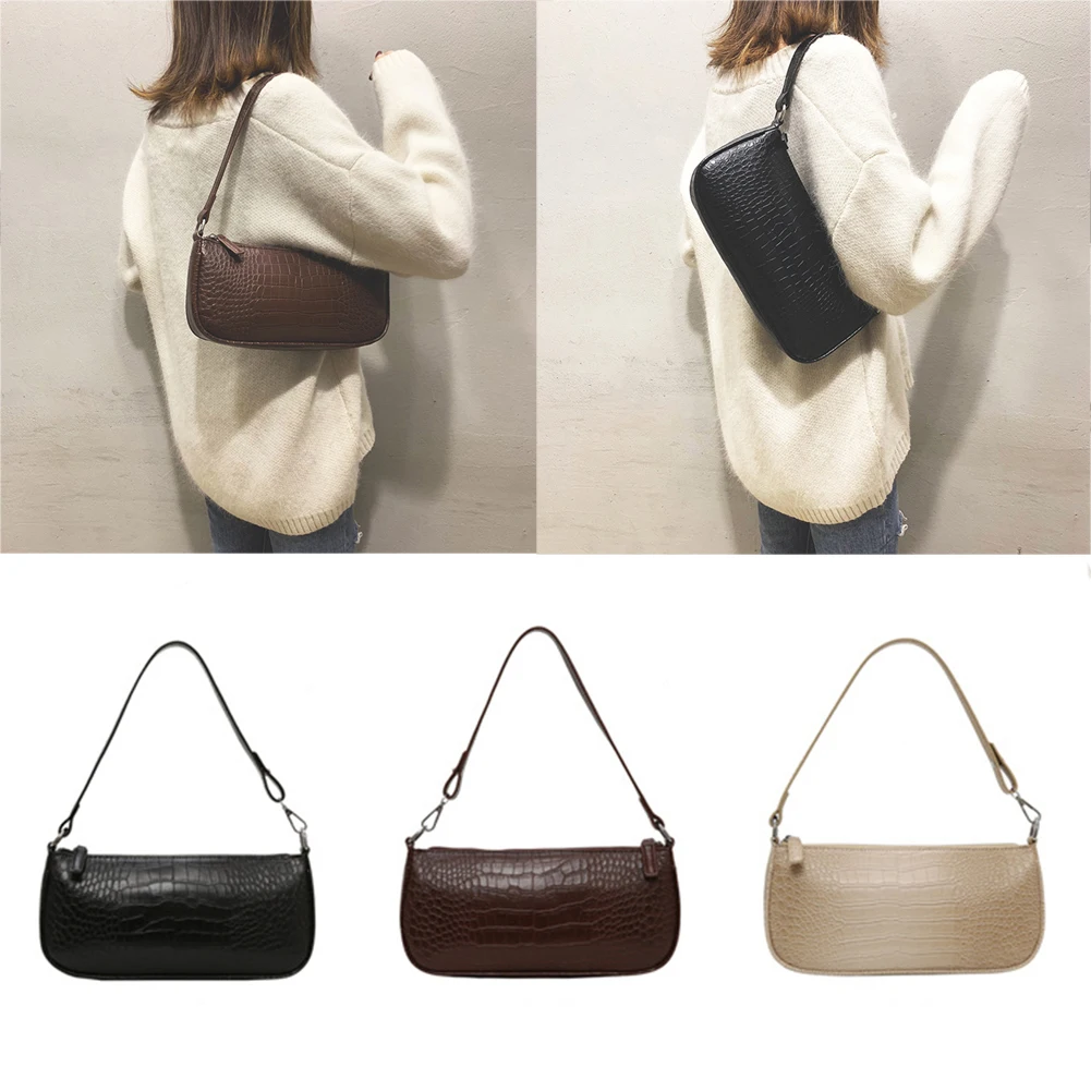 

Vintage Alligator Pattern Women Handbag Messenger Bag Casual Shoulder Bags for Women 2019 New Retro Crocodile Handbag Bolsas