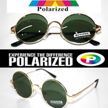 Круглые винтажные Ретро золотые Ozzy стильные водительские TAC усиленный поляризованный Polaroid гольф рыбалка UV400 Мужские wo мужские солнцезащитные очки