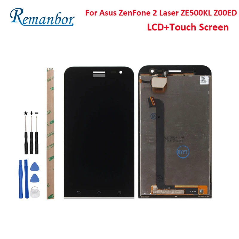 

Remanbor For Asus ZenFone 2 Laser ZE500KL Z00ED LCD Display And Touch Screen 5.0" Assembly Repair Parts +Tools Digital Accessory