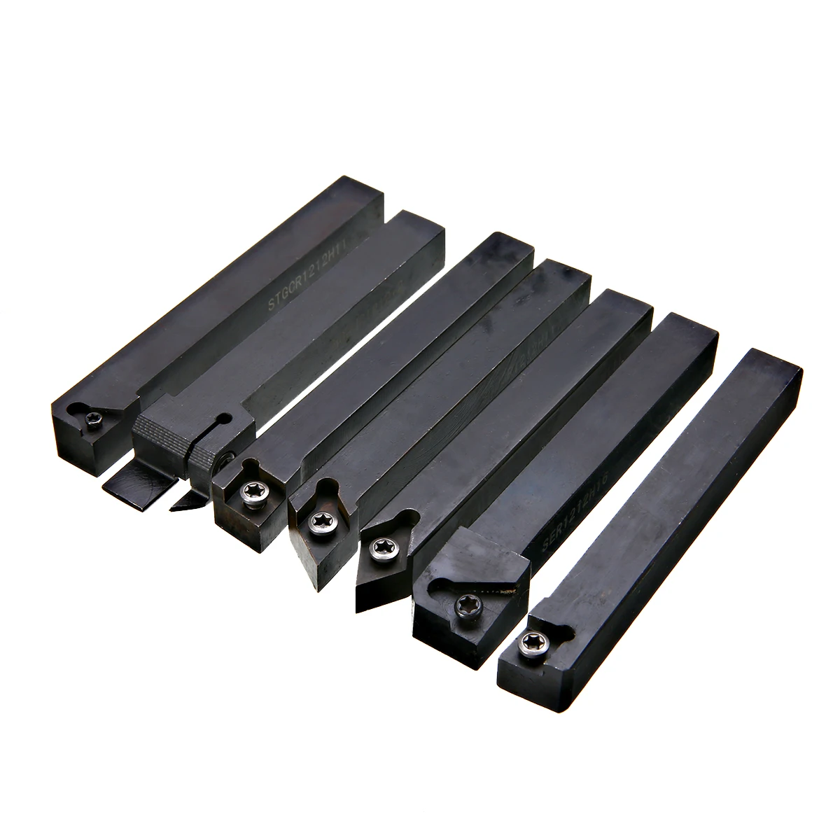 

7pcs CNC Lathe Turning Tool Holder 12x12mm Boring Bar + 7pcs DCMT TCMT CCMT 16ER AG60 Inserts High Hardness Blades with Wrench
