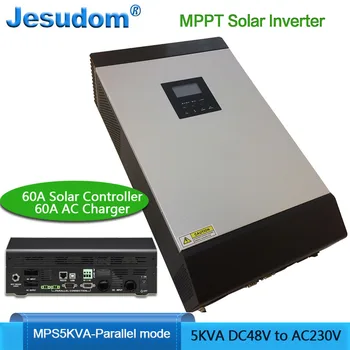 

Solar Hybrid Inverter 5KVA Paralleled Pure Sine Wave Inverter 48Vdc to 230Vac with 48V60A MPPT Solar Charger and 60A AC Charger