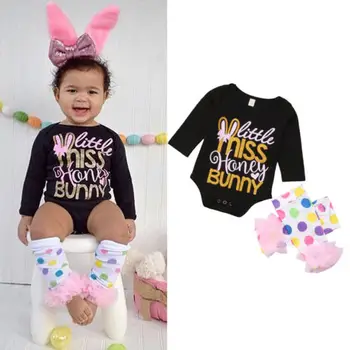 

Newborn Baby Girls Autumn Clothes Letter Romper Jumpsuit Outfits New