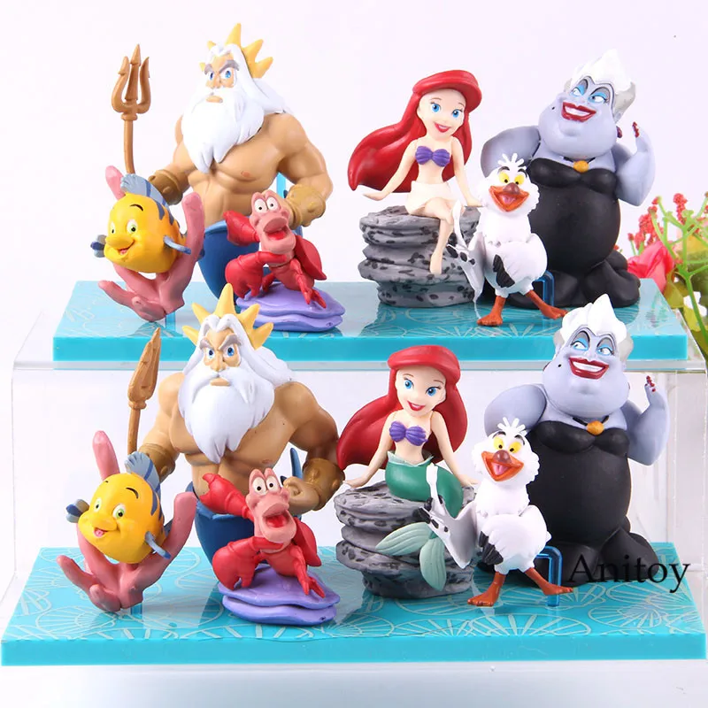 little mermaid toy set