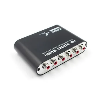 

20pcs HD 5.1 Audio Decoder AC3 Optical to Stereo Surround Analog Rush Player Decoder Adapter and cable