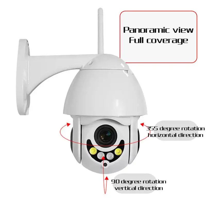  Macchina Fotografica del IP di WiFi 2MP 1080 P 5x Zoom Wireless PTZ Velocità CCTV Della Cupola di I