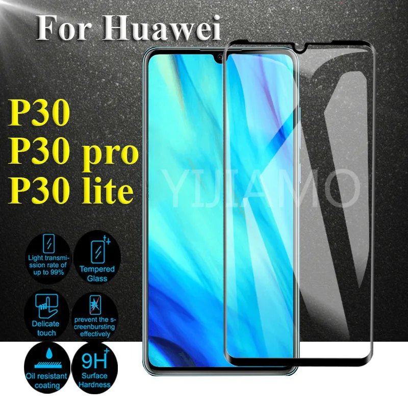 Стекло для Huawei P30 Pro Lite Glass P 30 30pro lite Light Huavei на Huawie p Защита экрана Verre 3D|Защитные