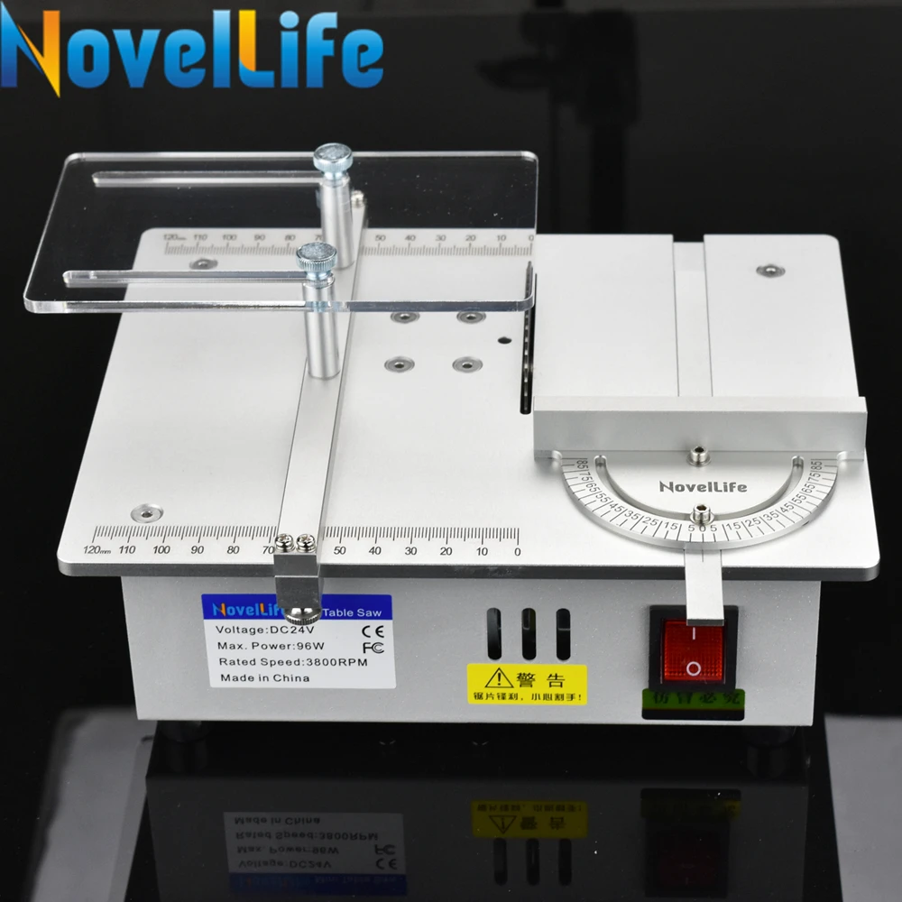 Мини Настольная Пила Ручной Работы по Деревообработке Ленточная Пила DIY Хобби Модель Ремесла Режущий Инструмент с Источником Питания 80 мм HSS Пильный диск