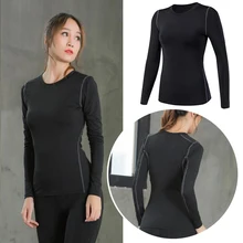 Футболка для йоги Женская с длинным рукавом быстросохнущая Спортивная футболка для фитнеса