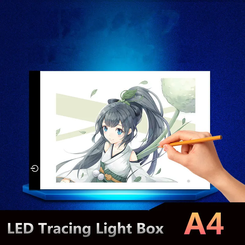 Дешево CLAITE цифровой Tablets13x9 дюймов A4 светодио дный художника графика Тонкое Искусство трафарета Рисунок табло световой короб Трассировка Таблица ...