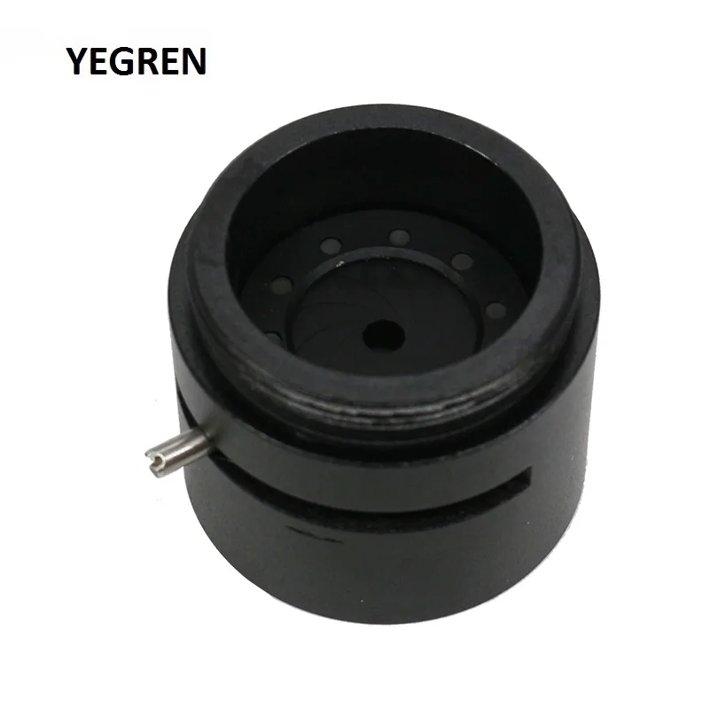 Inner Outer C-mount Thread Adapter with 1-12mm Amplifying Diameter Zoom Optical Iris Diaphragm Aperture Condenser Photography