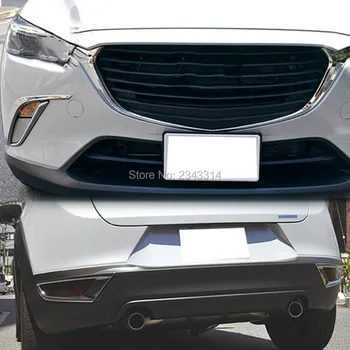 

For Mazda CX-3 CX3 2016 2017 2018 ABS Chrome Fog Light Cover Sticker Protector Rear Bumper Reflector Trim Car Styling Accessory