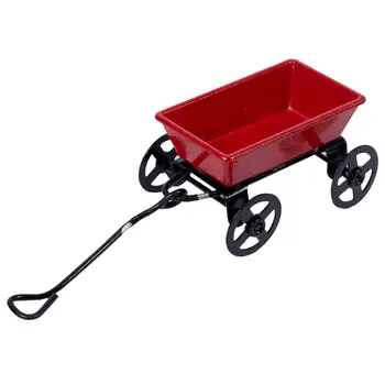 

1:12 Dollhouse Miniature Fairy Garden Car Red and Black