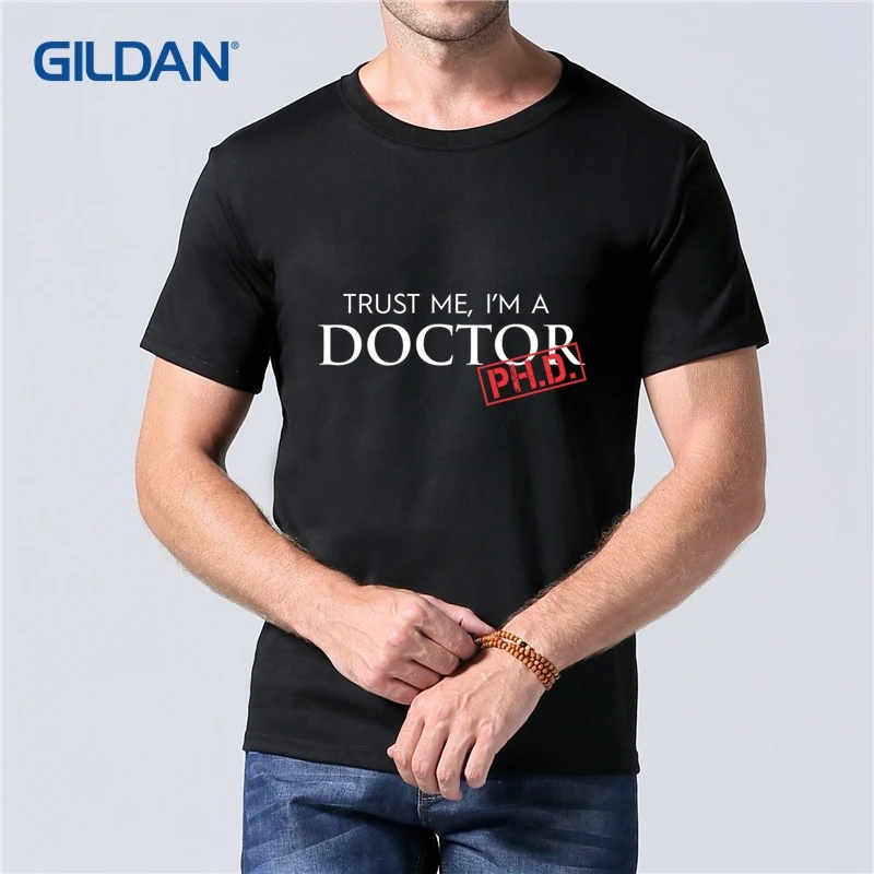Docteur Phd Trust Me I M A Doctor Phd Hommes T Shirt Noir Et Blanc 2019 