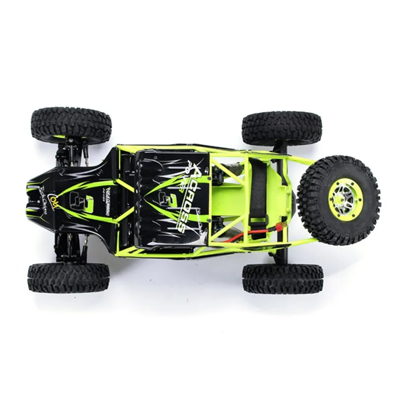 WLtoys 10428 1/10 2,4G 4CH 4WD RC автомобиль MODE2 540 матовый двигатель Rawler зеленый пульт дистанционного управления автомобиль и светодиодный свет для мальчиков Игрушки