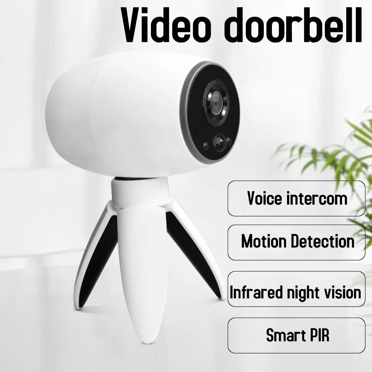 

Video Door Phone WiFi Smart Wireless Security DoorBell Visual Intercom Recording Remote Home Monitoring Night Vision waterproof
