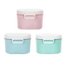 Портативный открытый большой емкости молочный порошок герметичный ящик для хранения Контейнер Органайзер коробка для приема Подарочный чехол