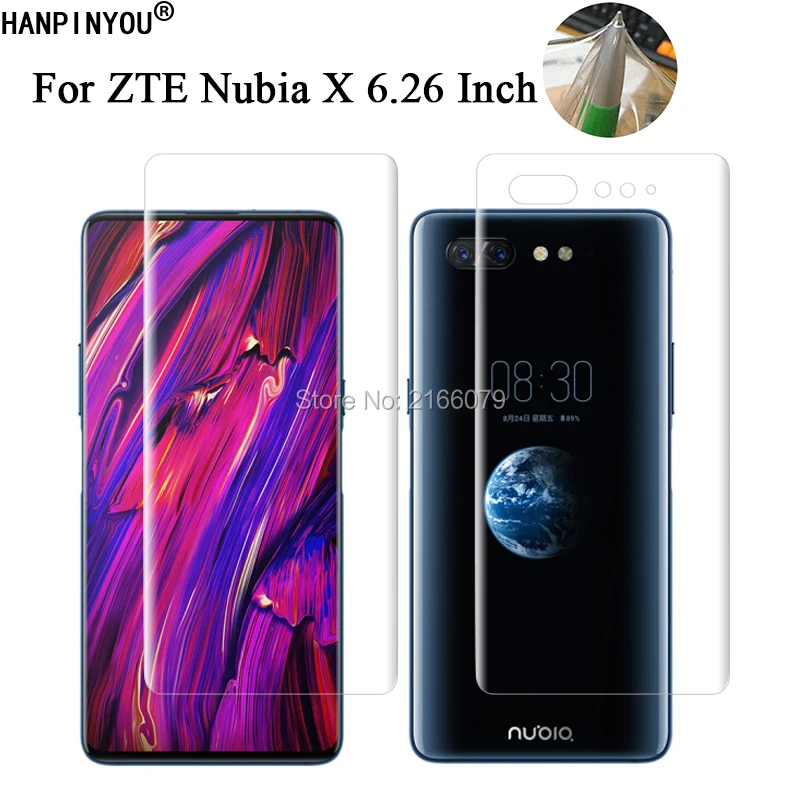 Мягкая ТПУ Защитная пленка для ZTE Nubia X 6 26 дюйма с полным покрытием передней и