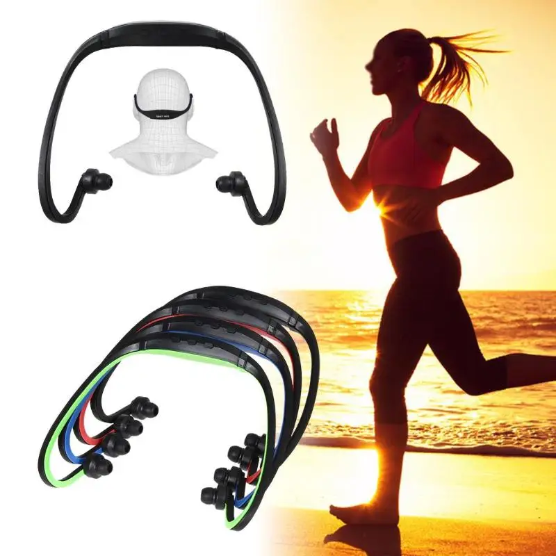 Fashionable Portable Sports Headphone MP3 Music Player Micro SD TF Bass