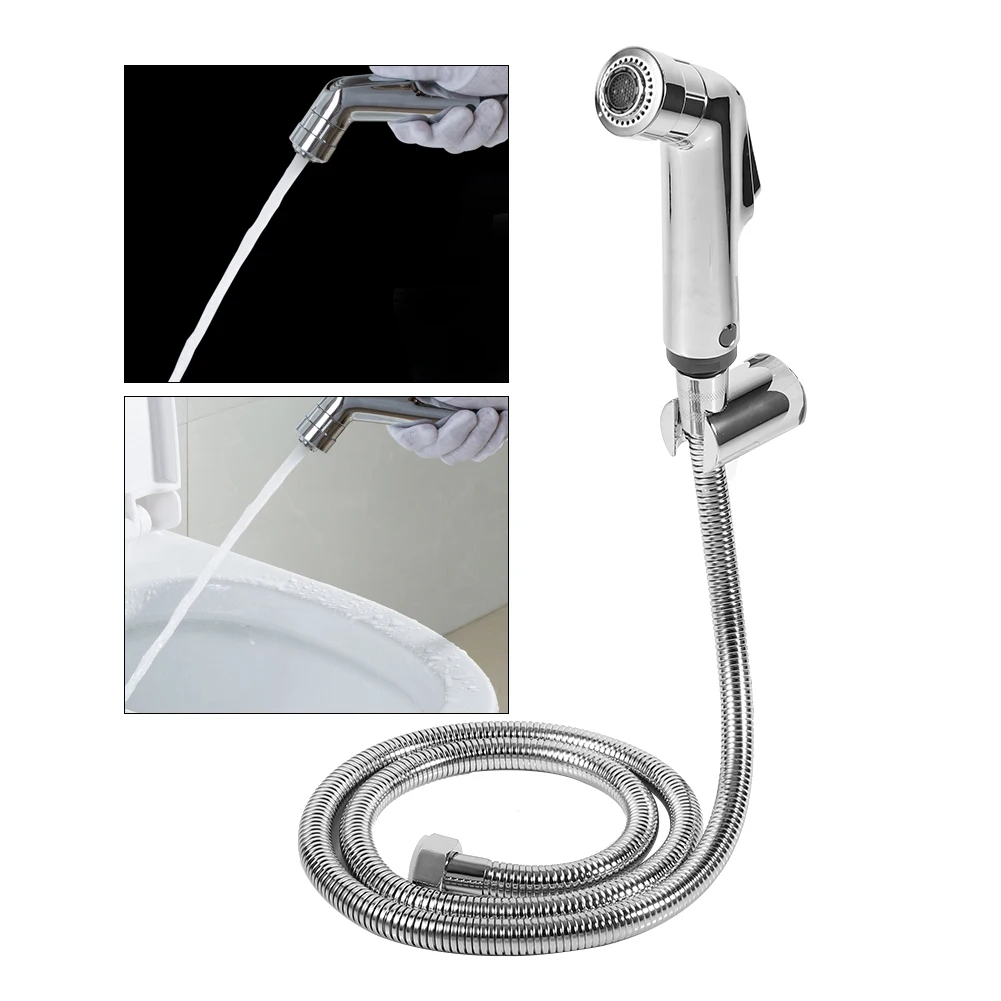 

Multi-functional Toliet Bidet Faucet ABS Bathroom Handheld Bidet Shower Spray Sprayer Head with Hose Holder For Wash Bathroom
