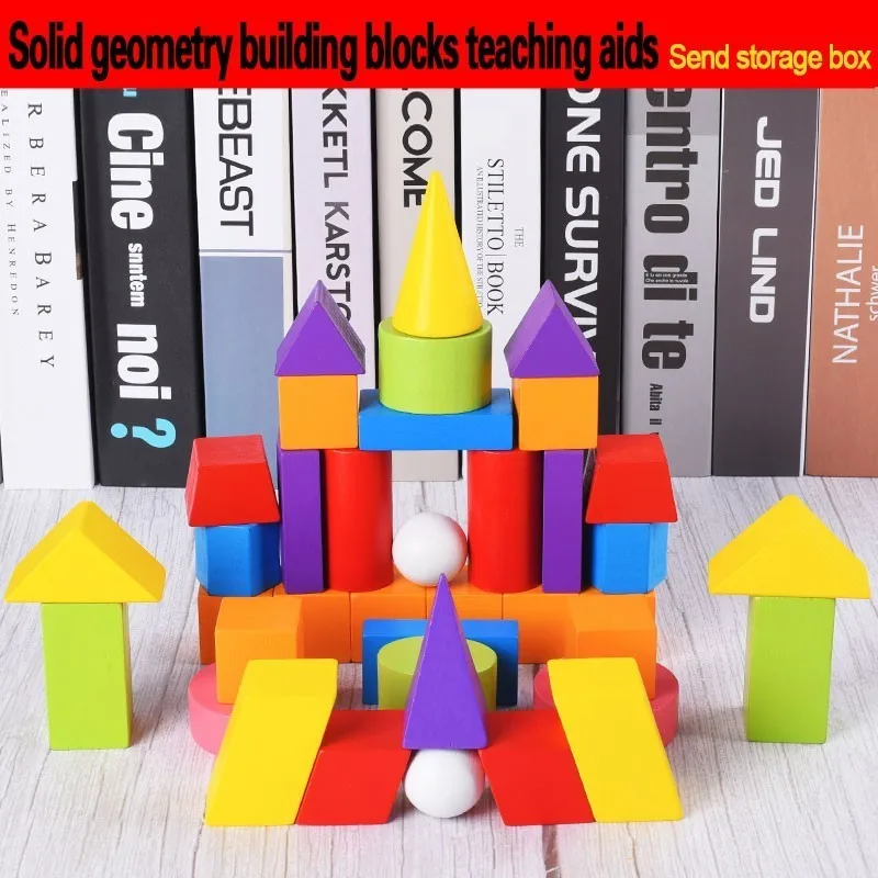 

Primary School Geometry Learn Have Model Square Cuboid Cone Geometry Shape Building Blocks System Mathematics Teaching Aids