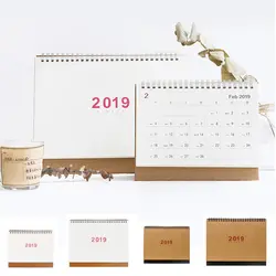 2019 календарь расписание бумага Стенд настольный планировщик сделать список Настольный Календарь Организатор повестки дня ежемесячно
