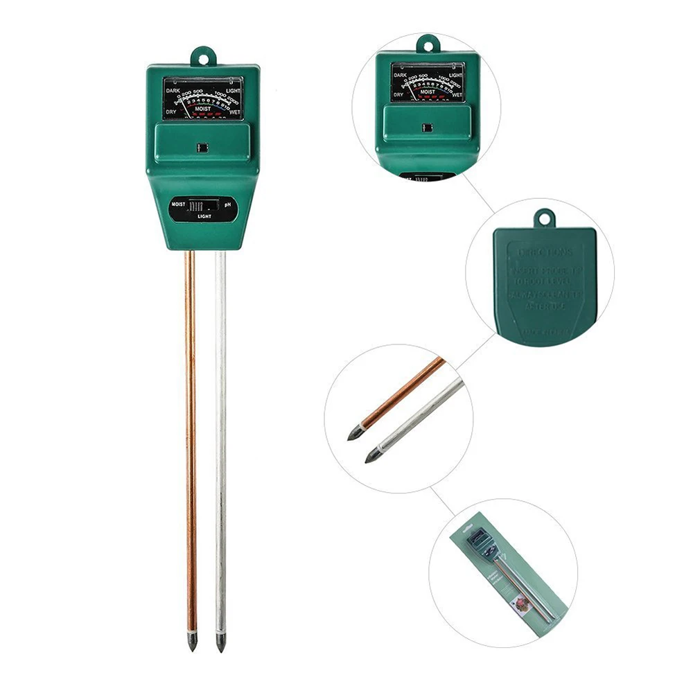 

Digital Tester 3 in1 Soil Moisture Sunlight PH Meter Tester for Plants Flowers Acidity Moisture Measurement Garden Tool